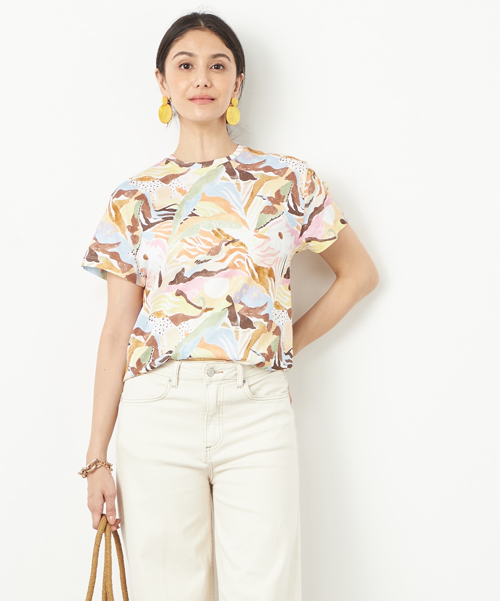  armoire capriceのマルチアニマルTシャツ