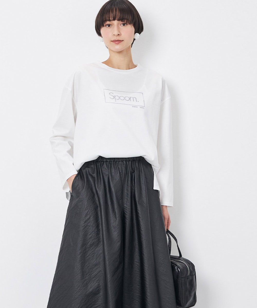  armoire capriceのロゴロングTシャツ