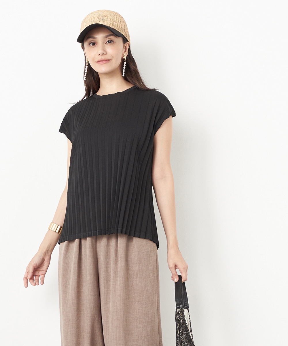  armoire capriceのフレンチスリーブプリーツプルオーバー