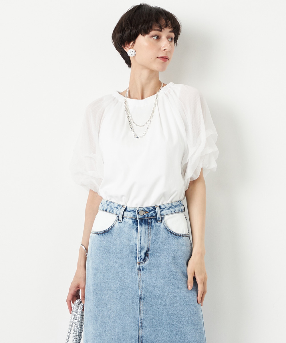  armoire capriceのホイップスリーブプルオーバー