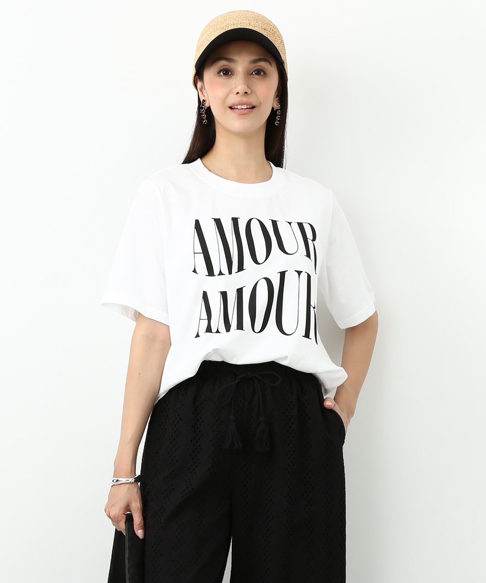 オーバーサイズロゴTシャツ