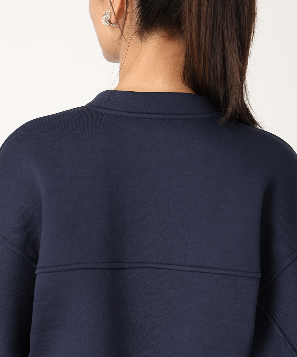 パール×スカーフ付きスウェット