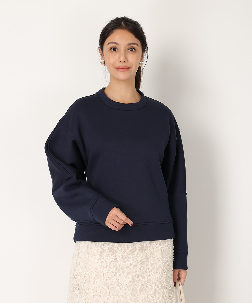 パール×スカーフ付きスウェット