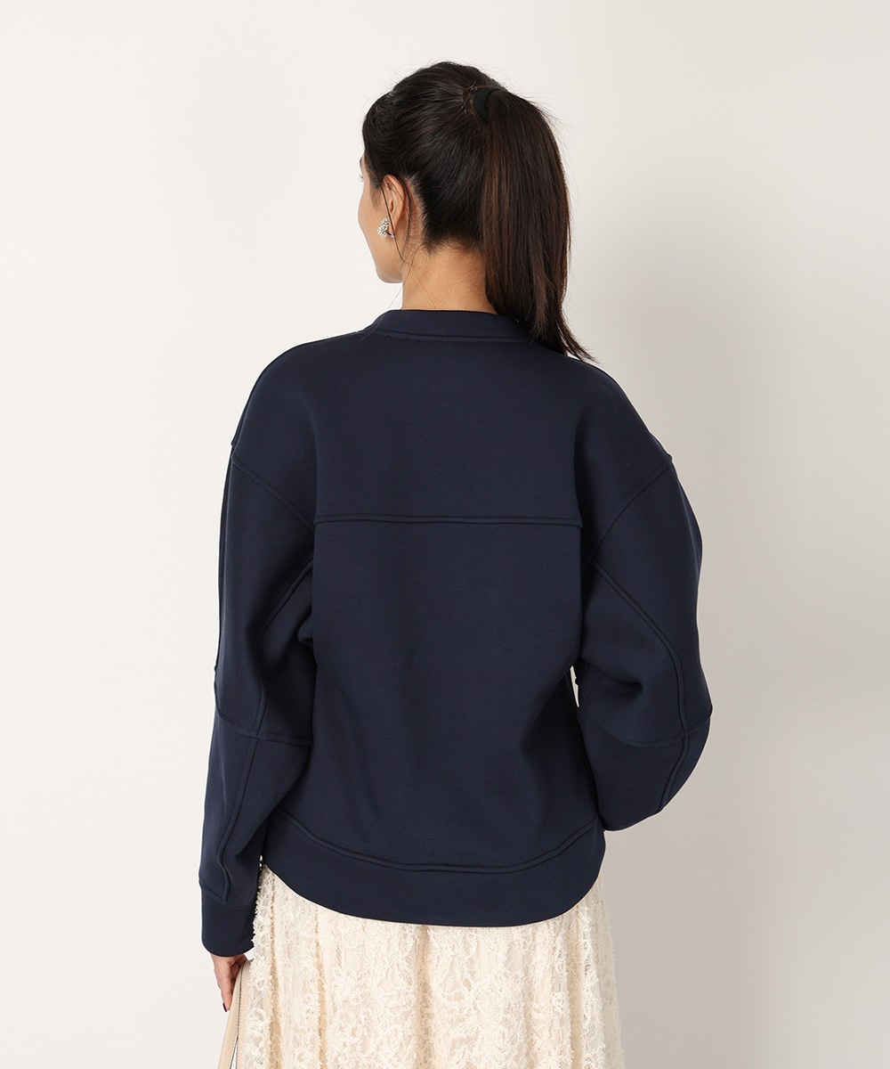 パール×スカーフ付きスウェット