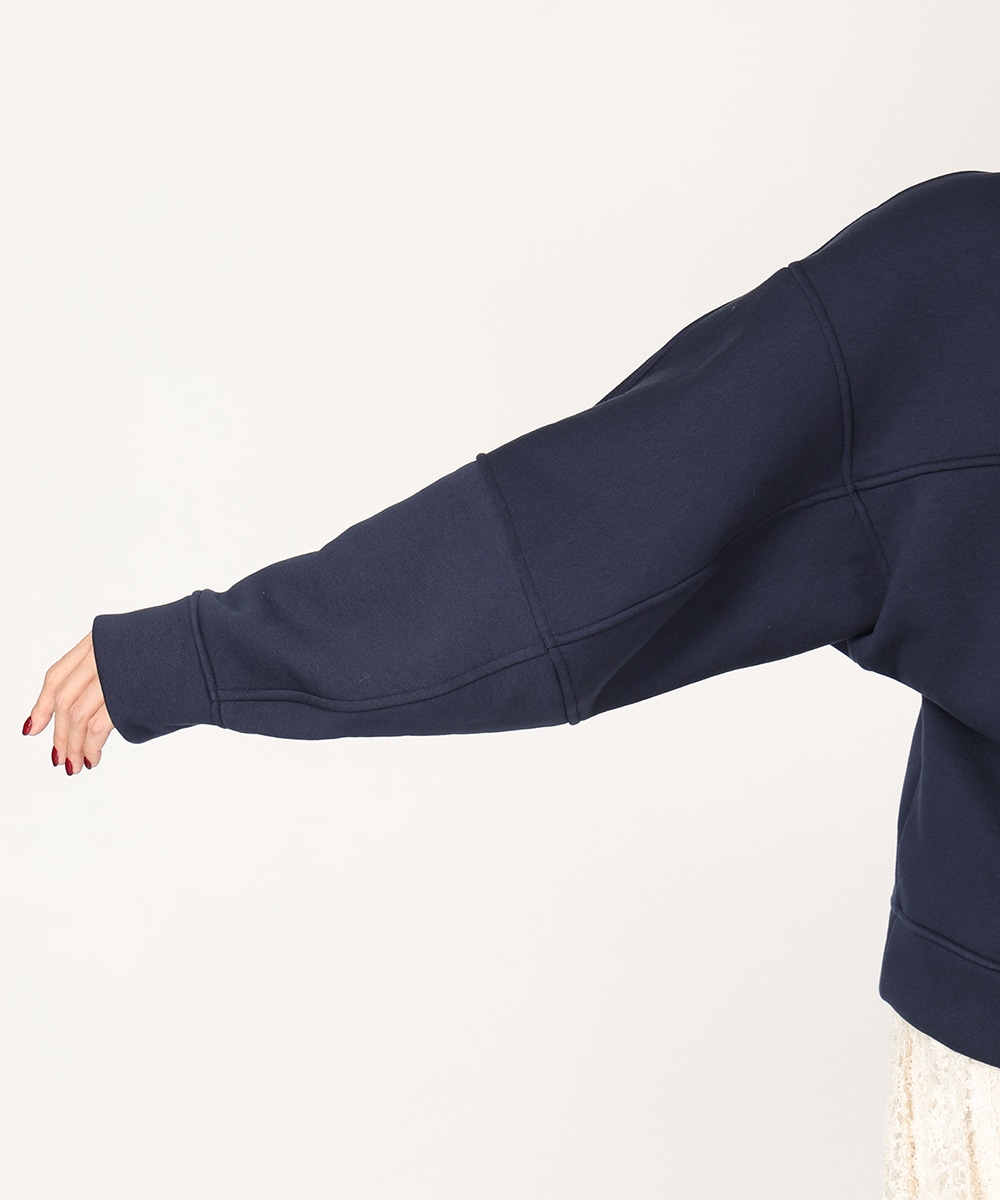 パール×スカーフ付きスウェット