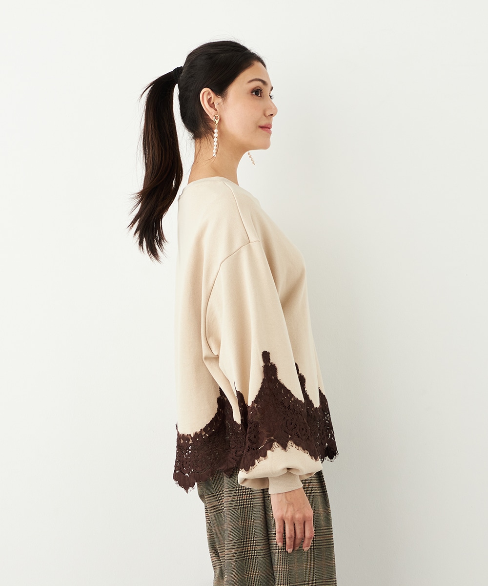 レース切り替えスウェット