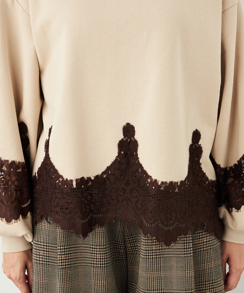 レース切り替えスウェット