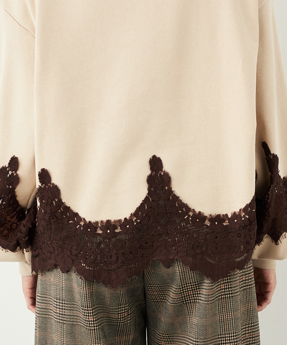 レース切り替えスウェット