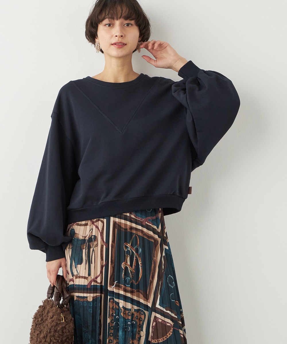  armoire capriceの切り替えデザインスウェット