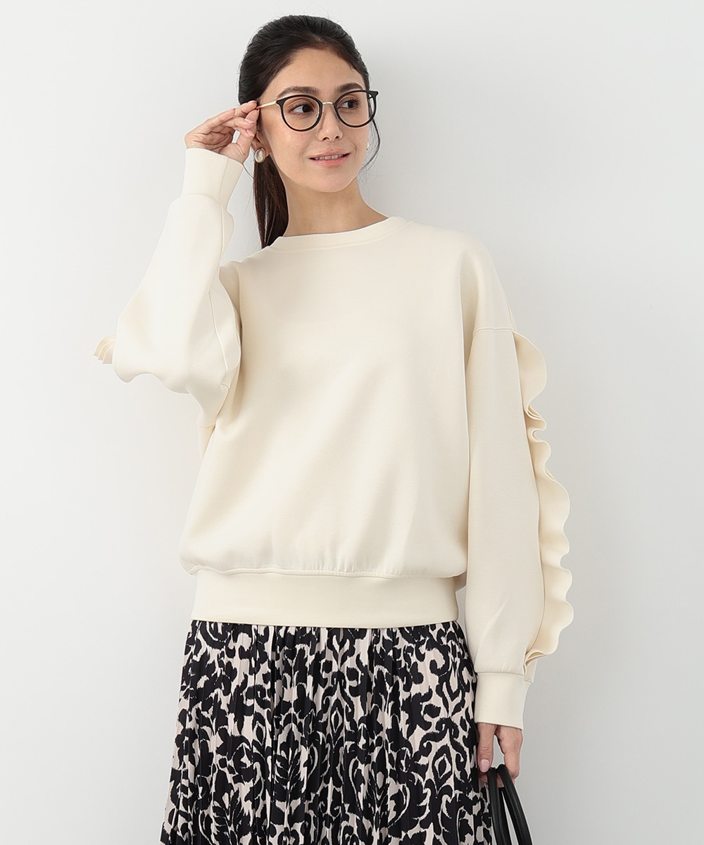 スリーブフリルトップス