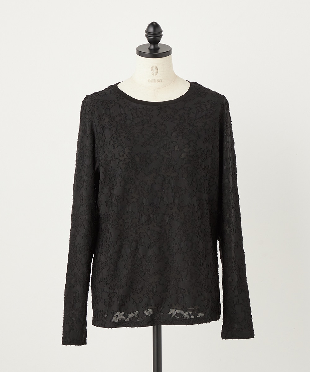 ジャカードロングTシャツ