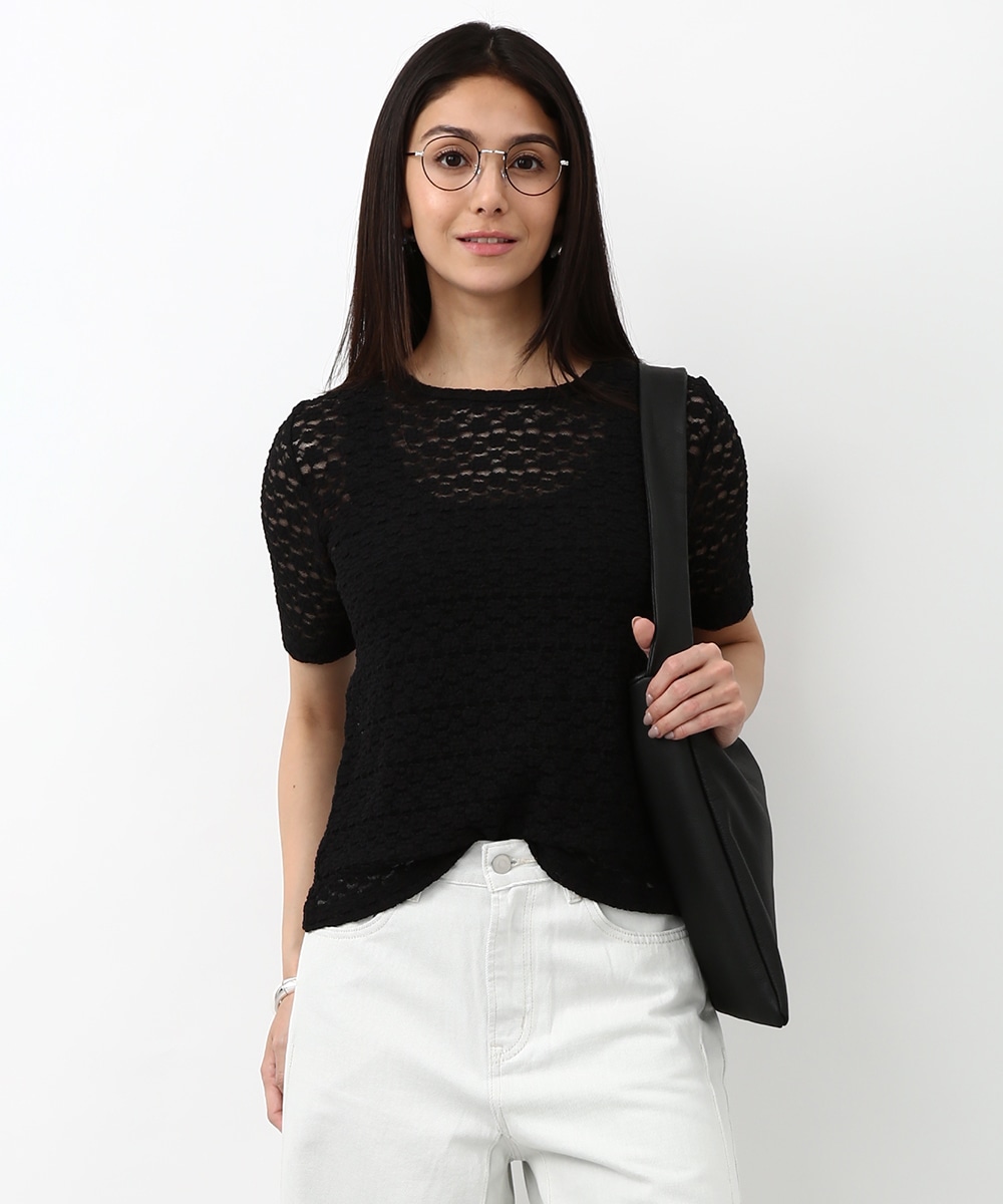 ストレッチレースプルオーバー