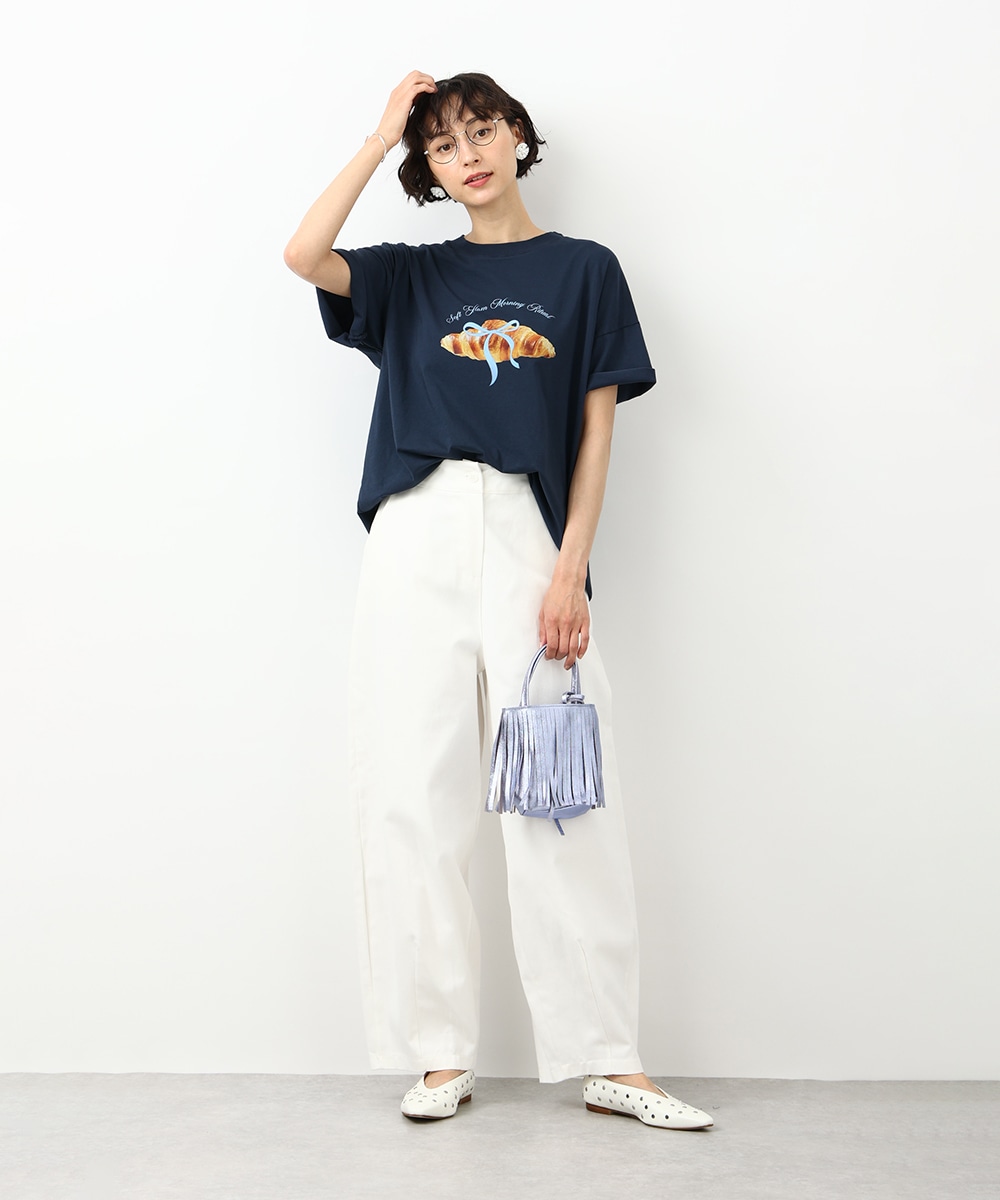クロワッサンリボンTシャツ