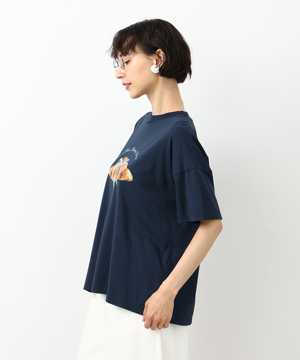 クロワッサンリボンTシャツ