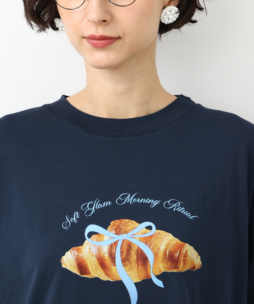 クロワッサンリボンTシャツ