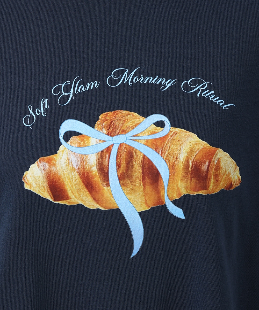 クロワッサンリボンTシャツ