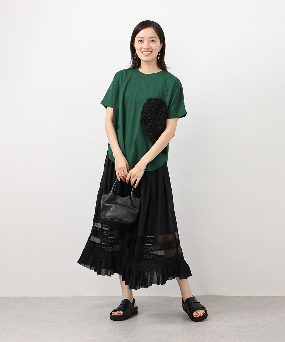 ハートフリルTシャツ
