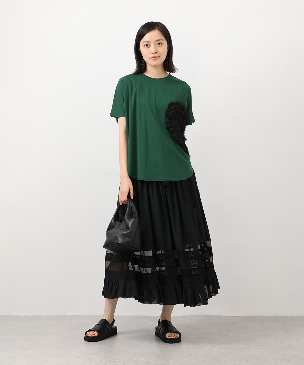 ハートフリルTシャツ
