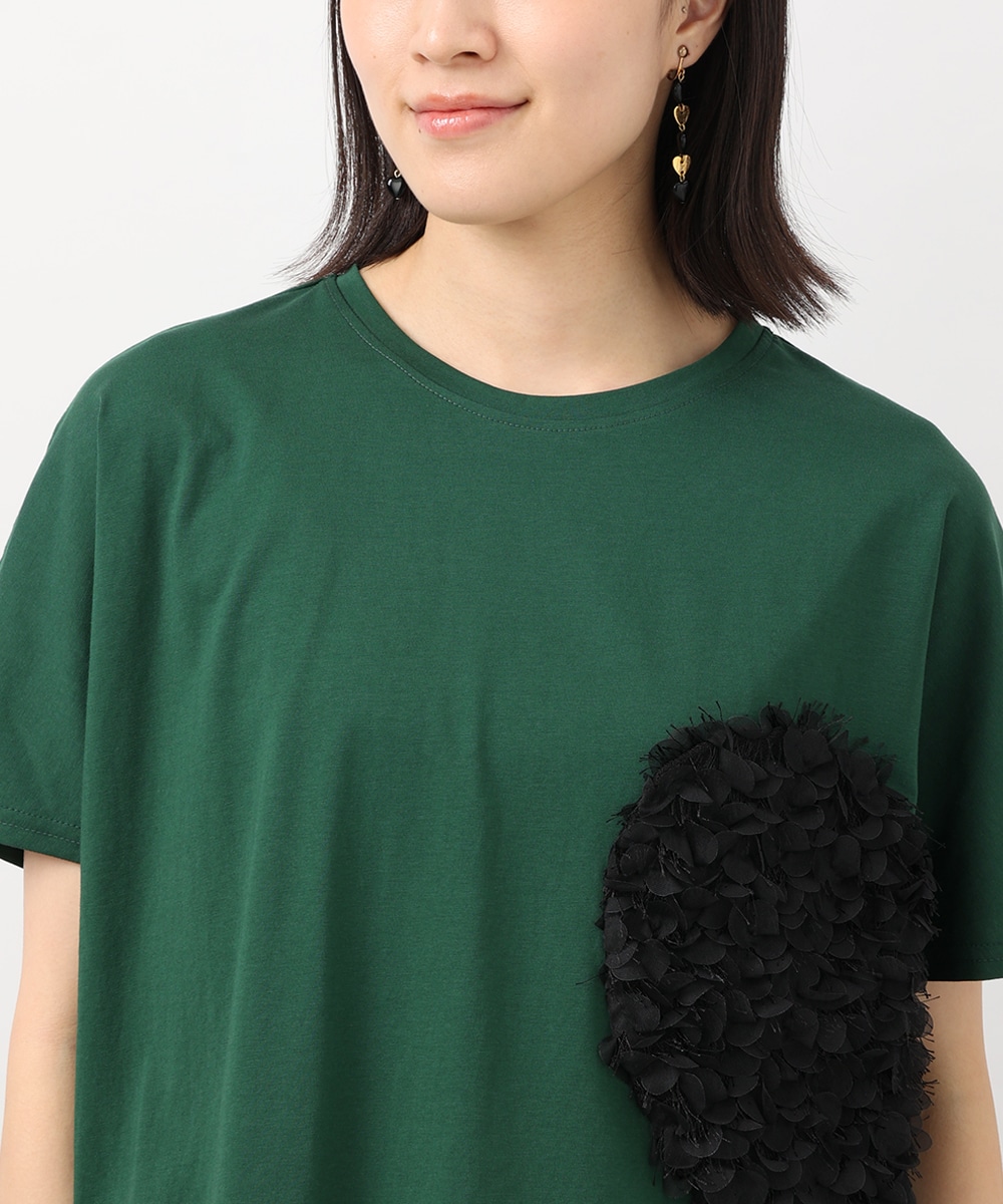 ハートフリルTシャツ