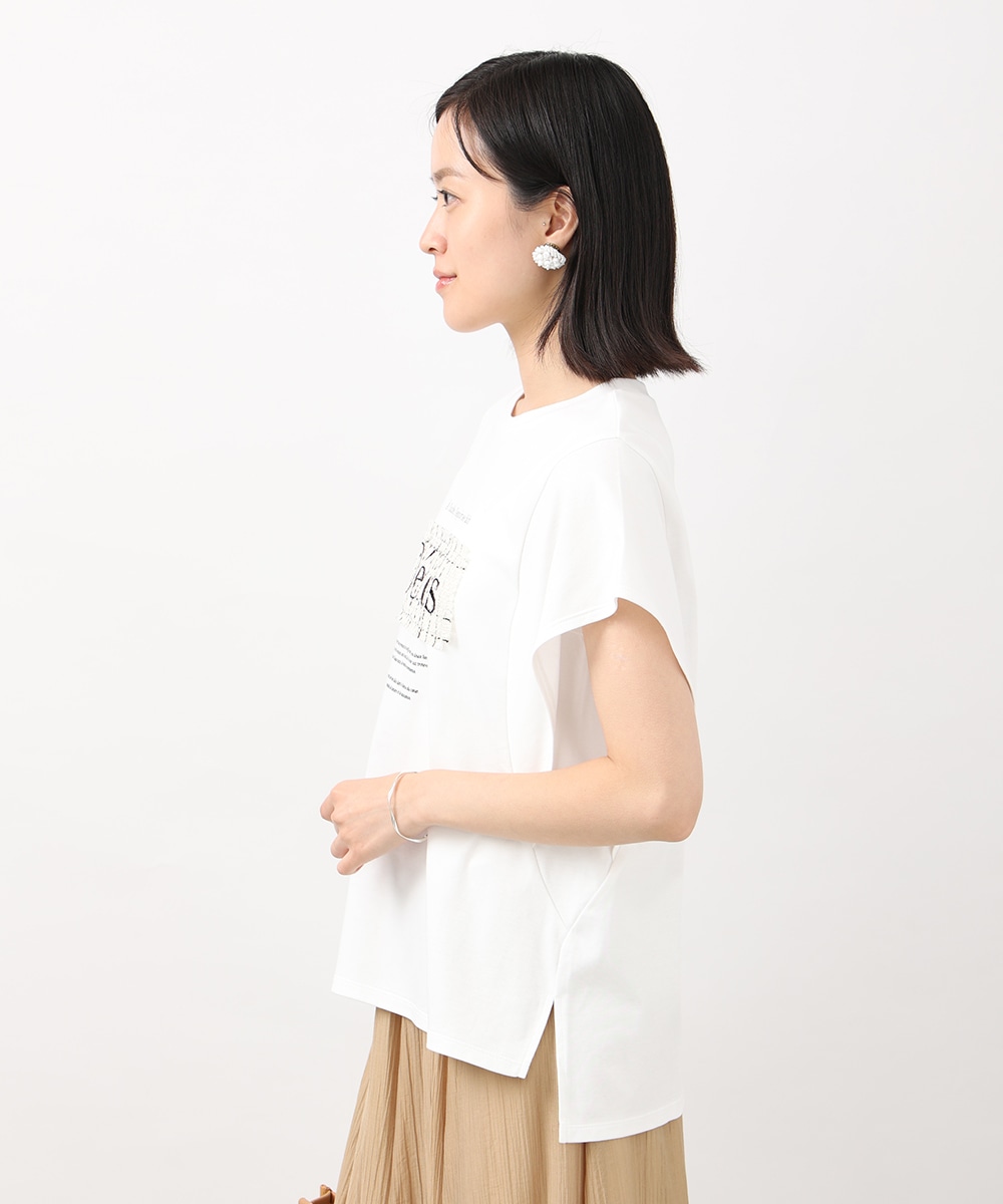 ツイードロゴTシャツ