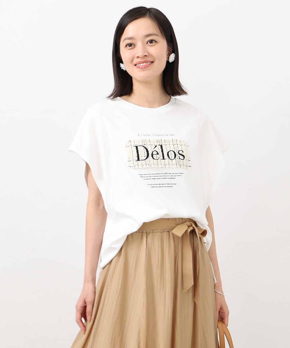 ツイードロゴTシャツ