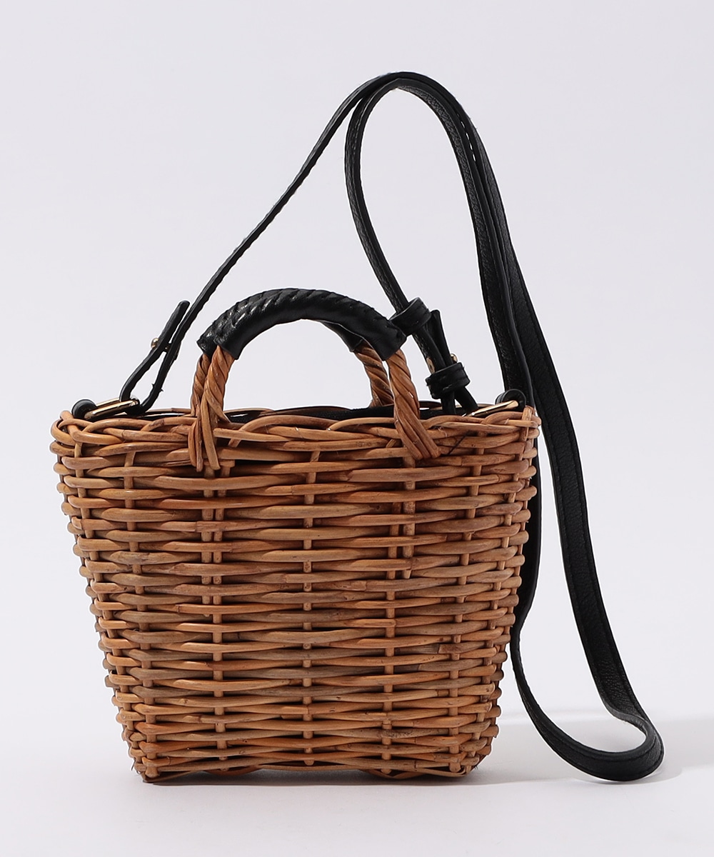 ショルダー巾着カゴバッグ