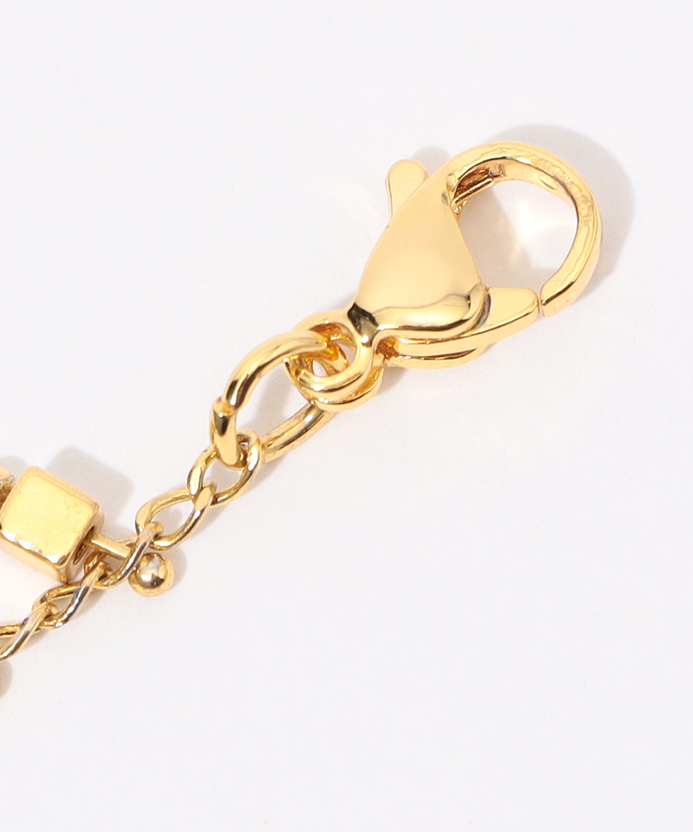 パール×ストーンネックレス