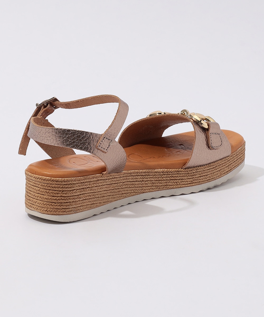 メタリックサンダル