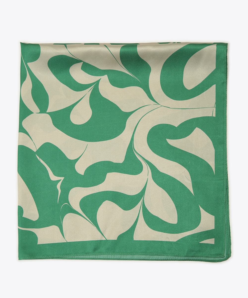 幾何学プリントスカーフ