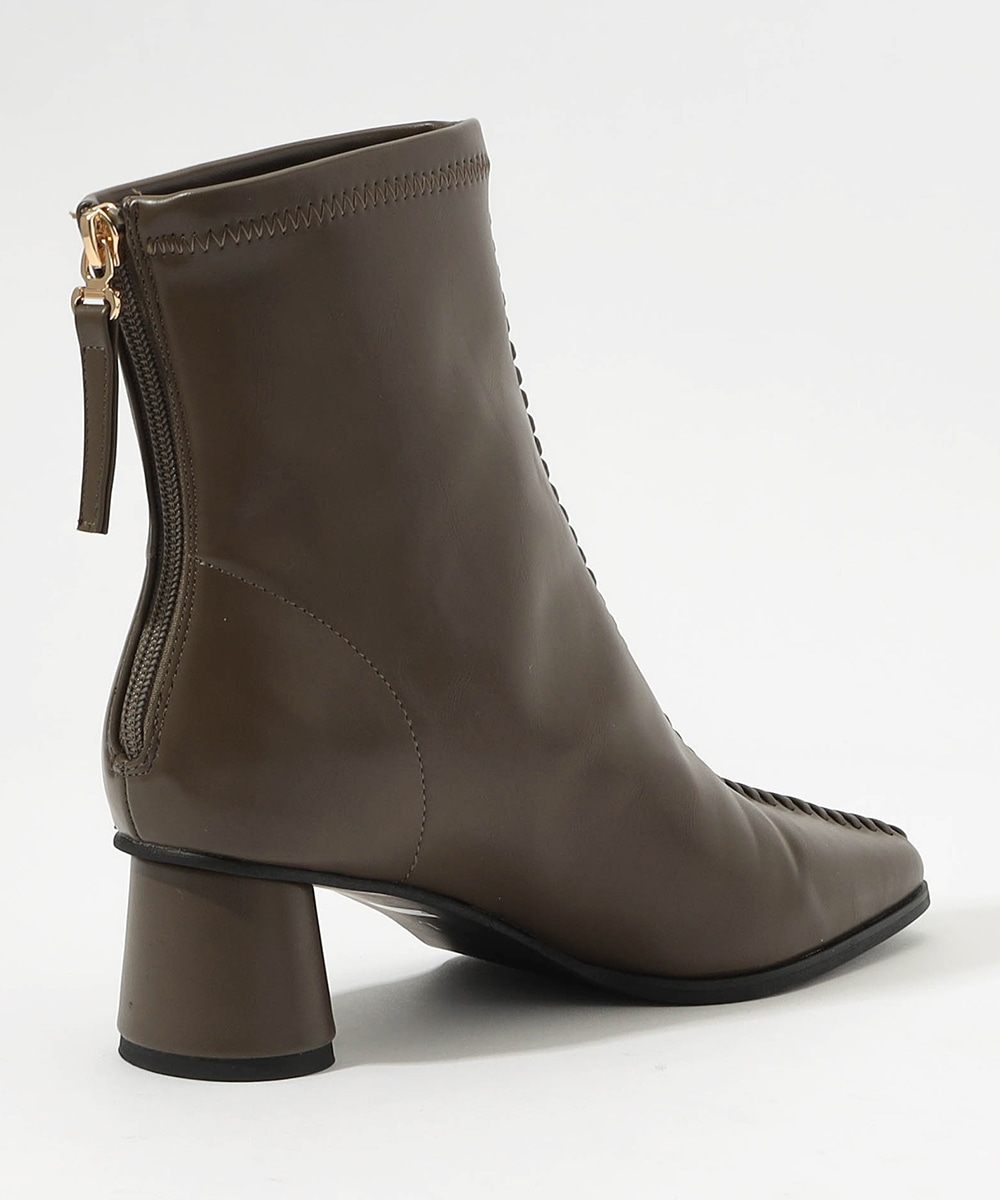 ステッチデザインブーツ