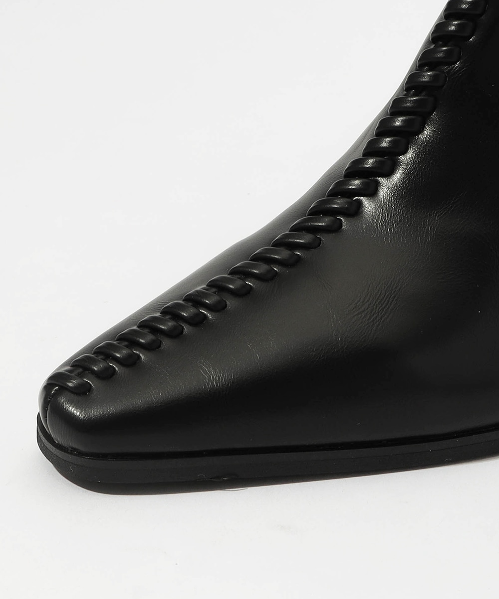 ステッチデザインブーツ