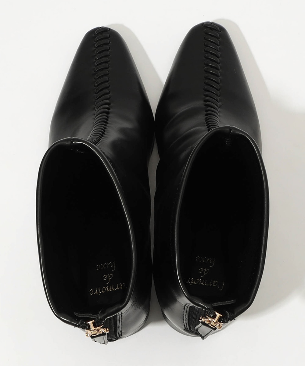 ステッチデザインブーツ