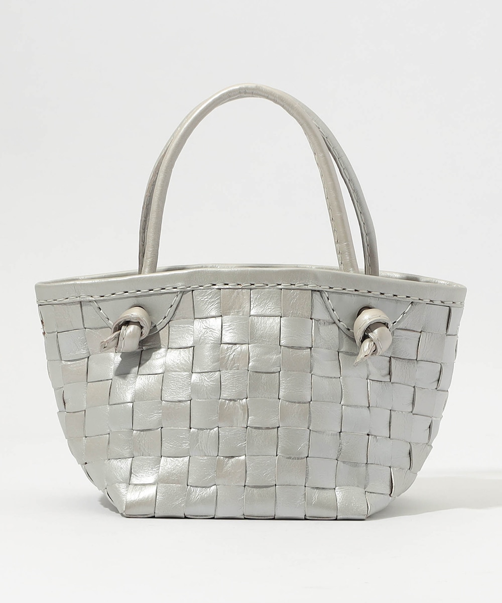  armoire capriceのメッシュレザートートバッグ