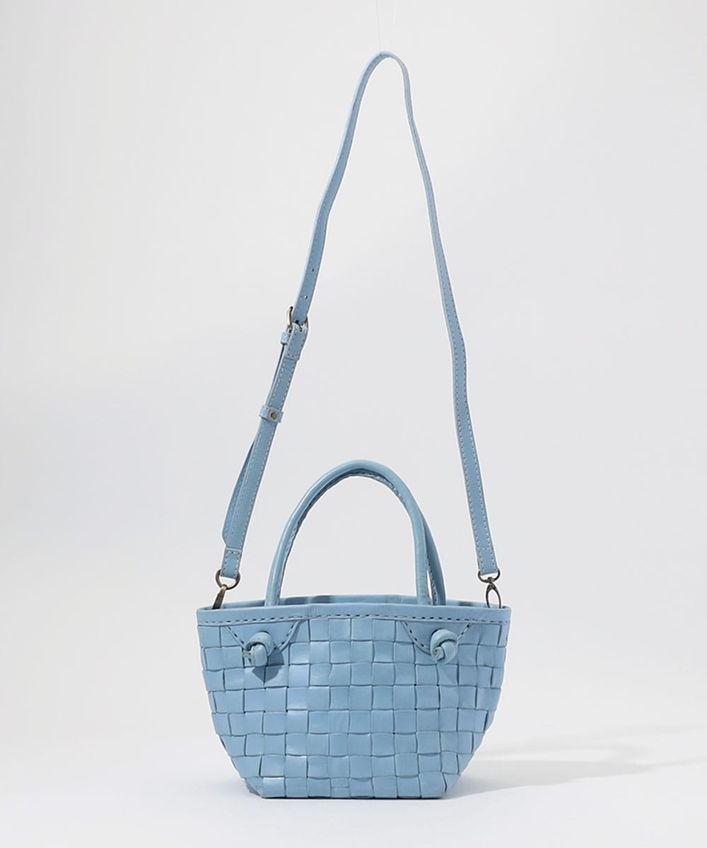 メッシュレザートートバッグ