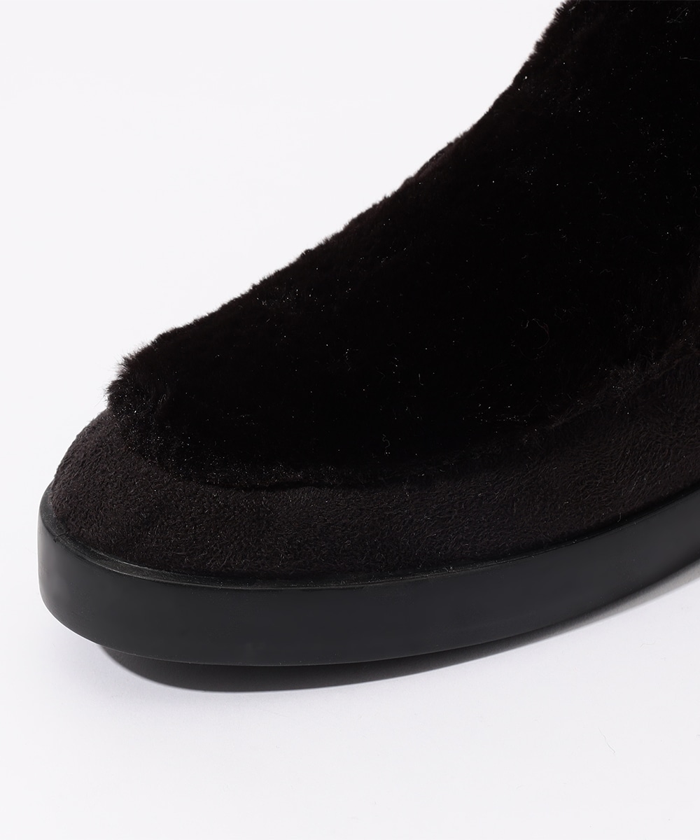 フェイクファーシューズ