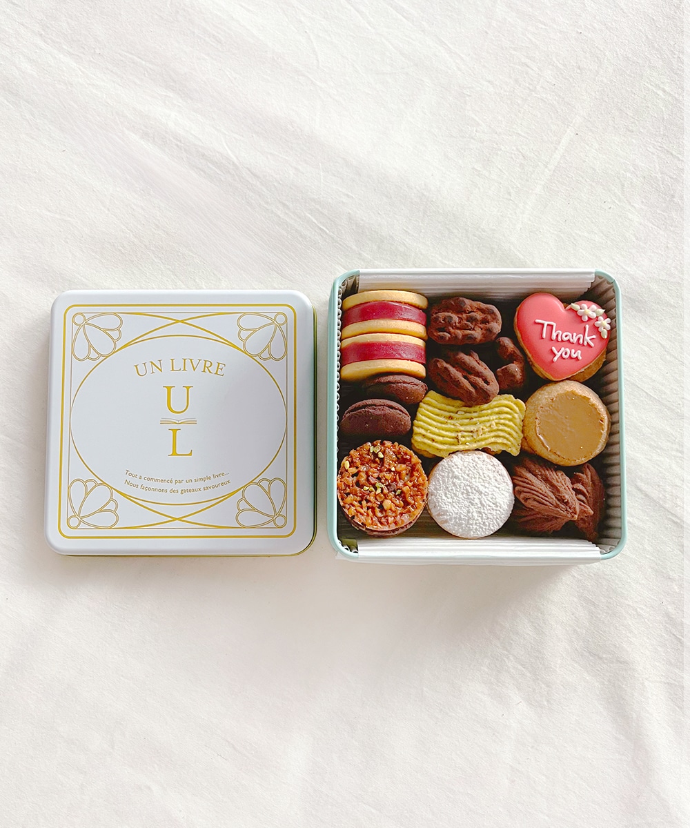 バレンタインクッキー缶