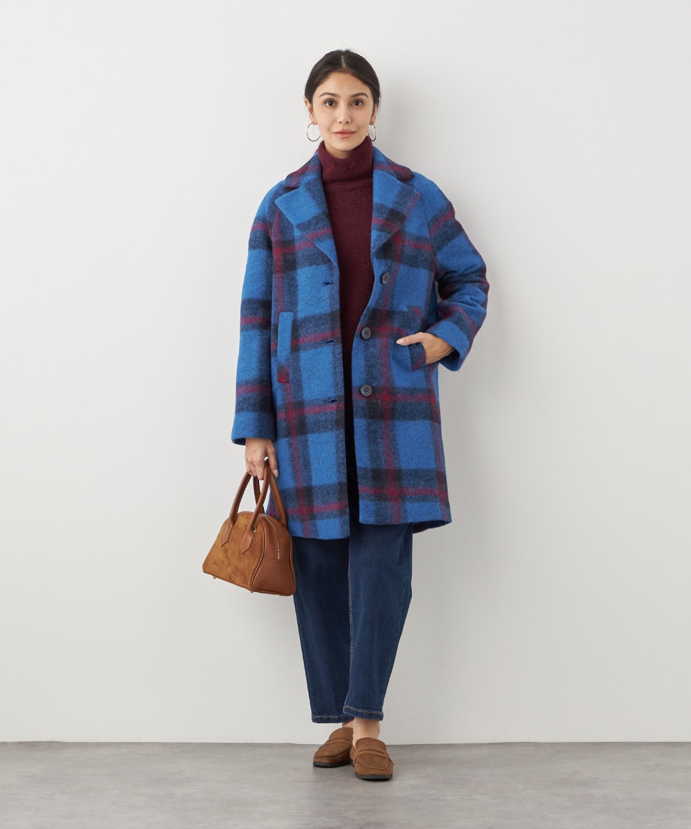 ビッグチェックコート