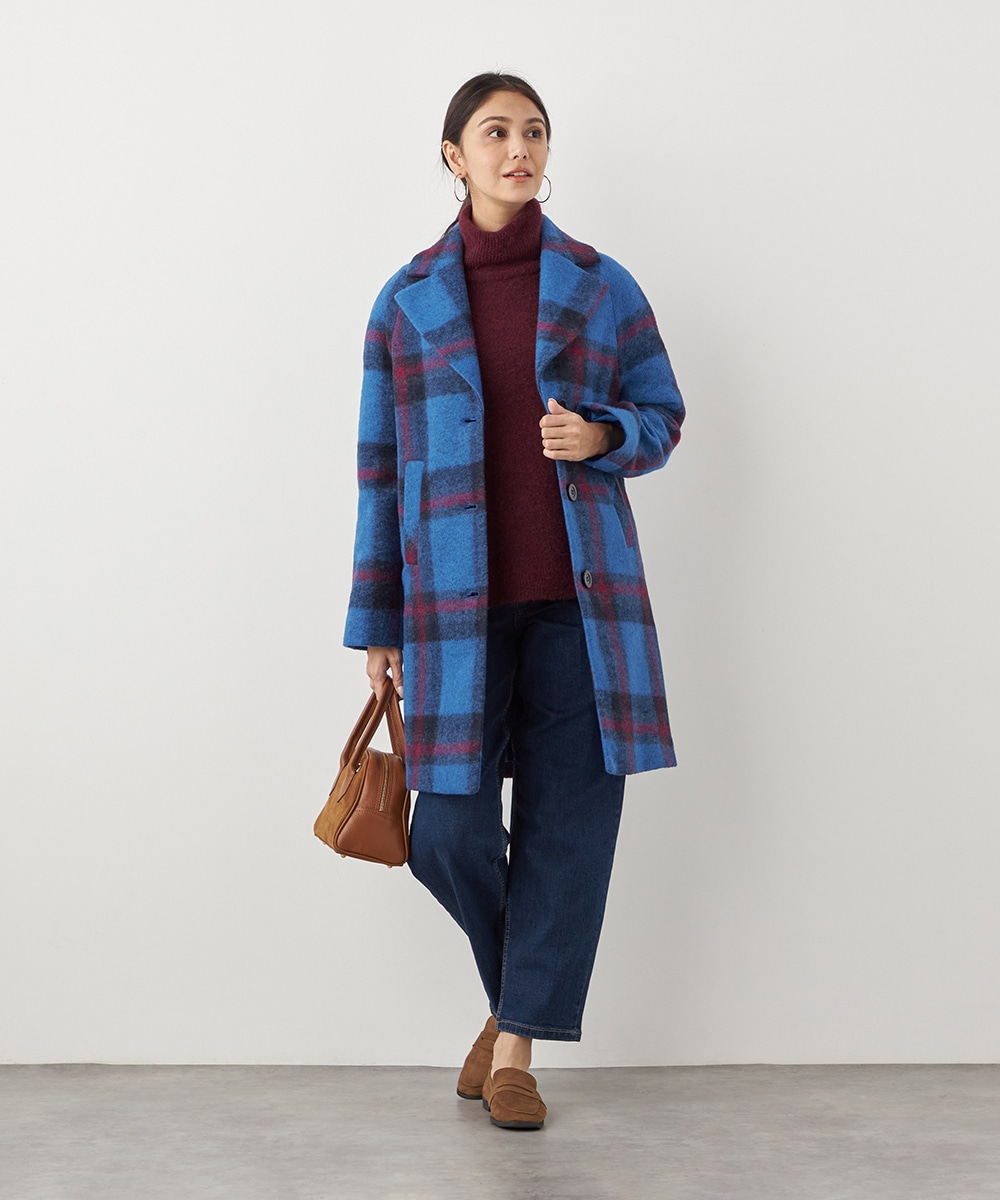 ビッグチェックコート