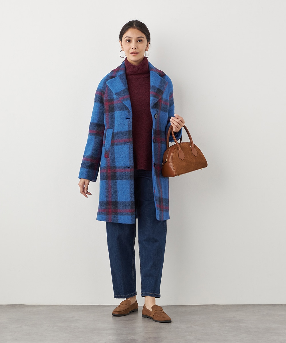 ビッグチェックコート