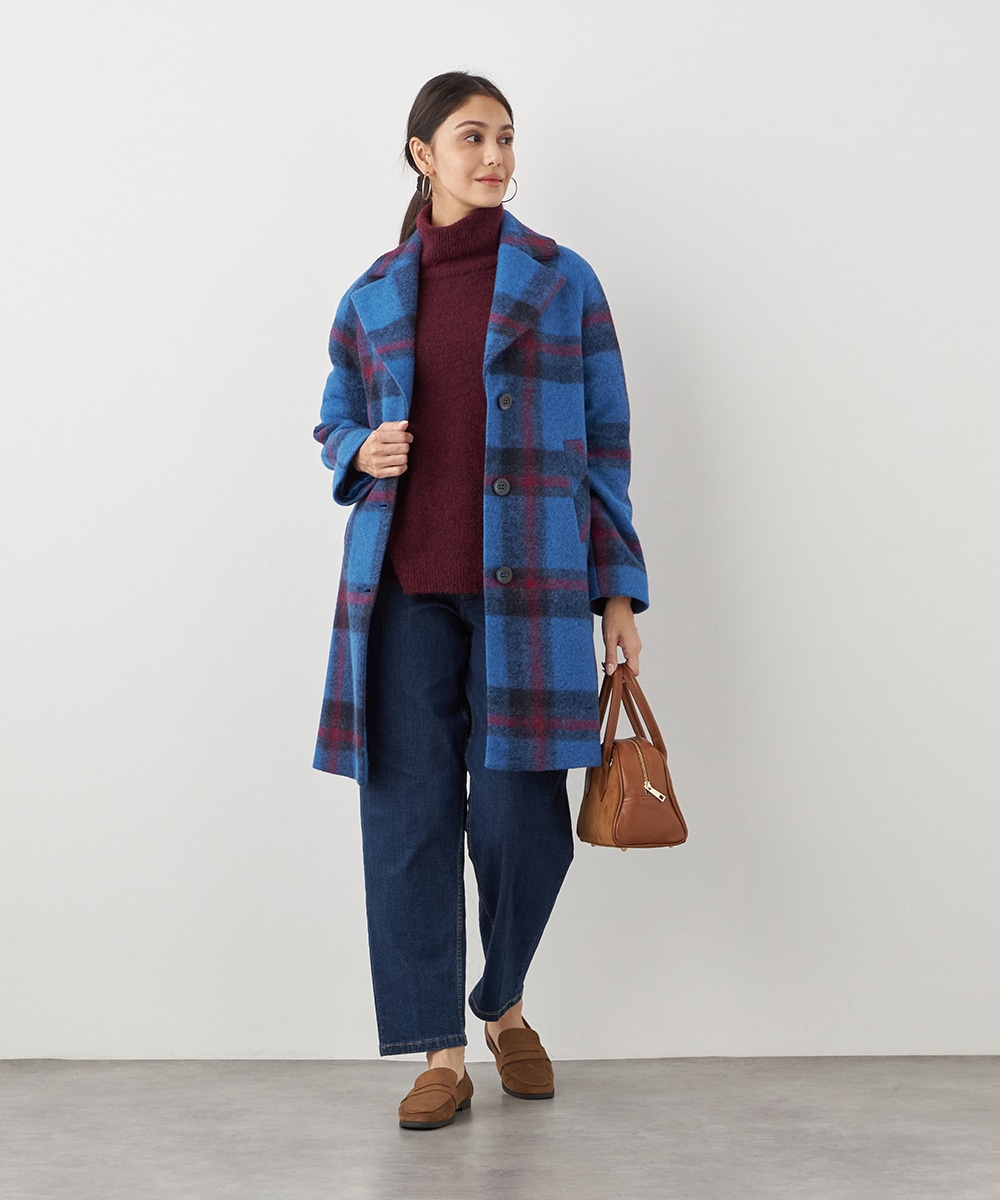 ビッグチェックコート