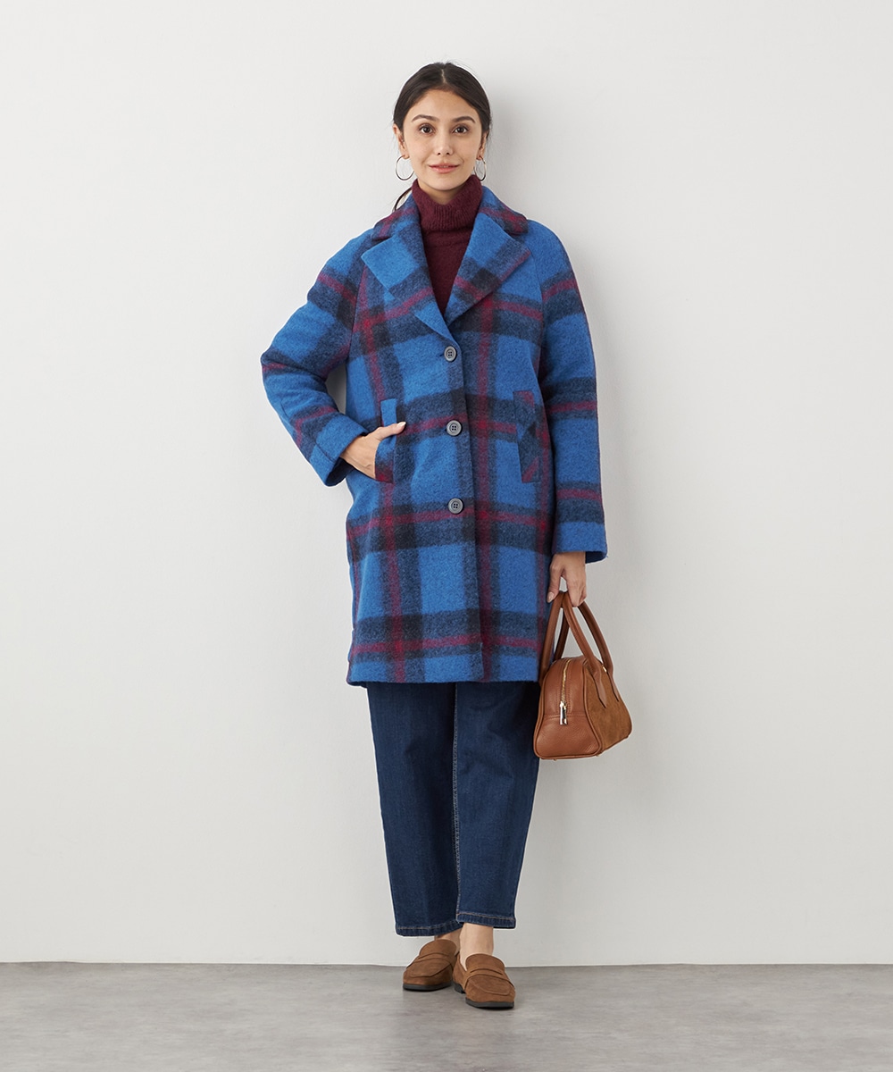 ビッグチェックコート