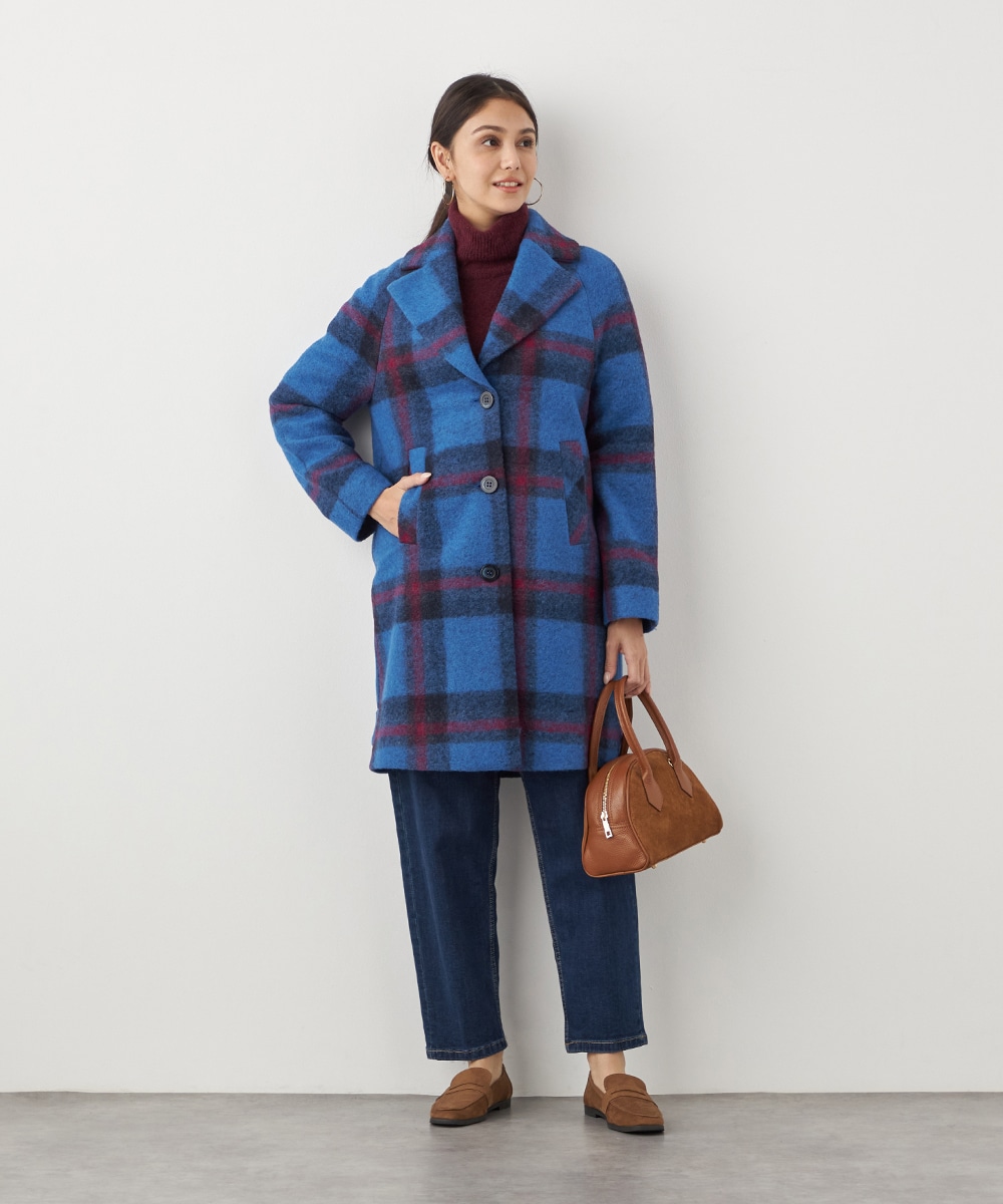 ビッグチェックコート