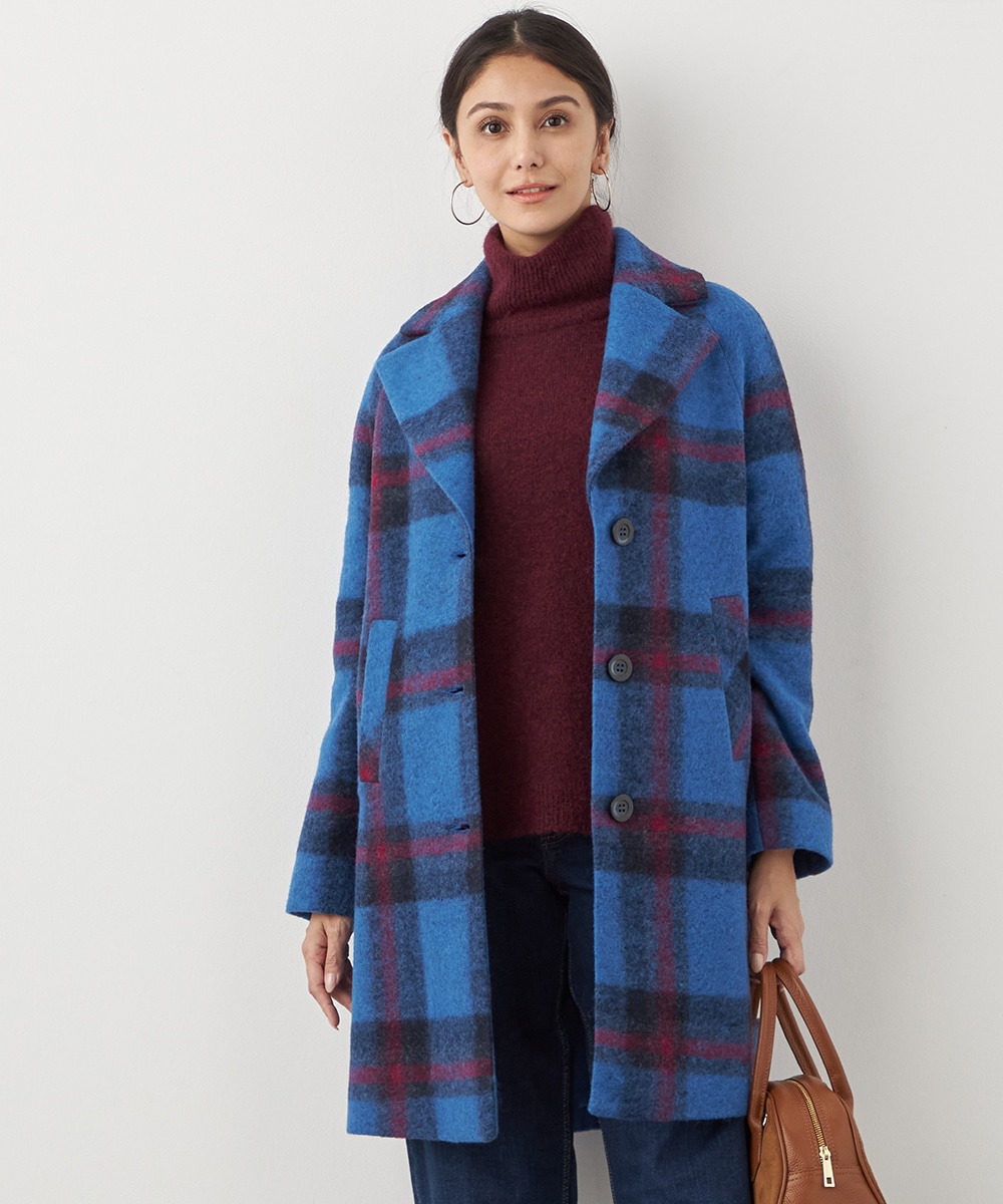  armoire capriceのビッグチェックコート