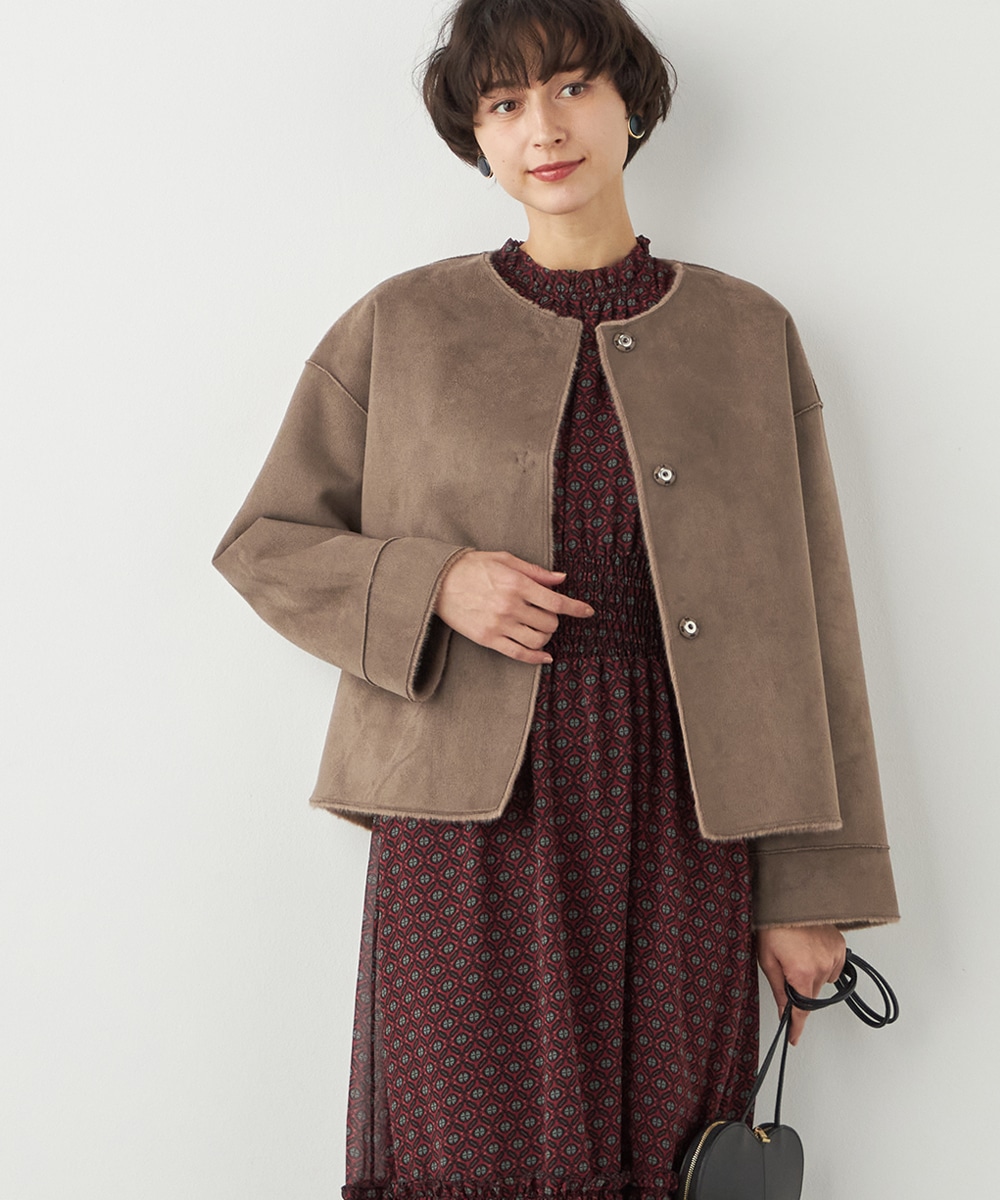 フェイクムートンショートブルゾン