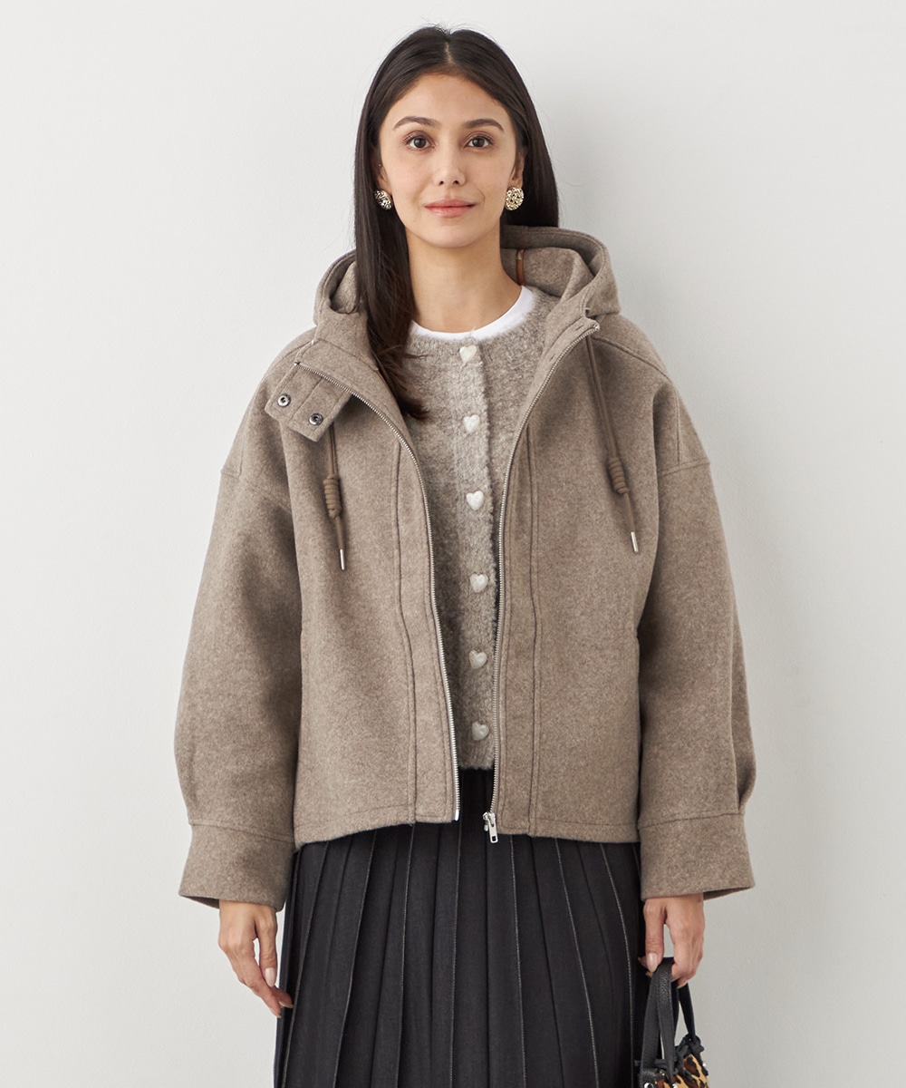 ウールメルトンミディコート