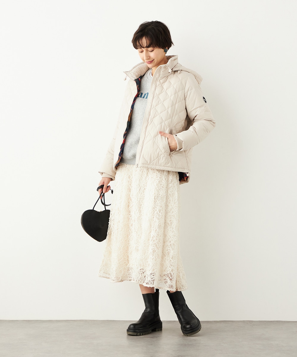 キルティングショートコート