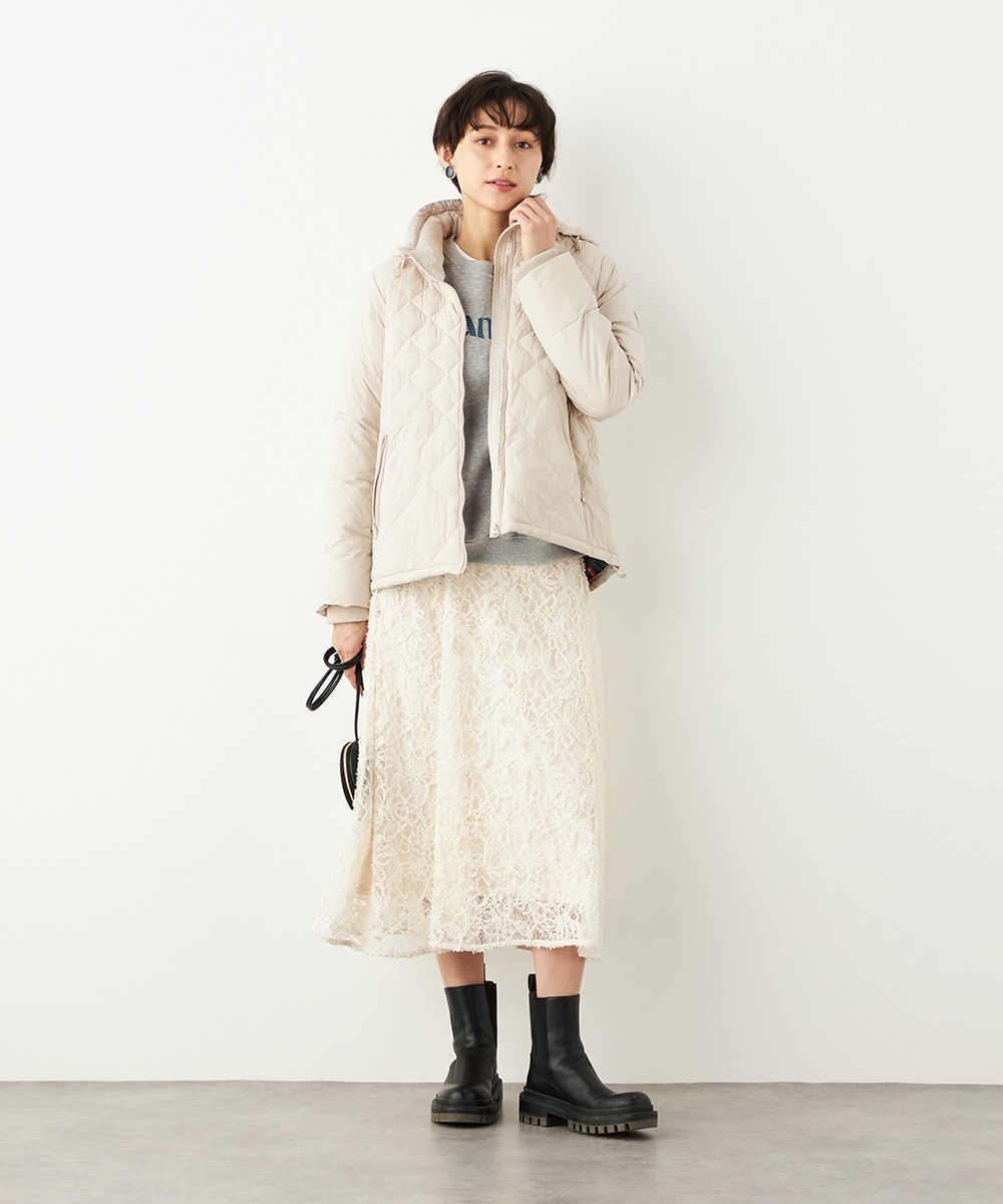 キルティングショートコート