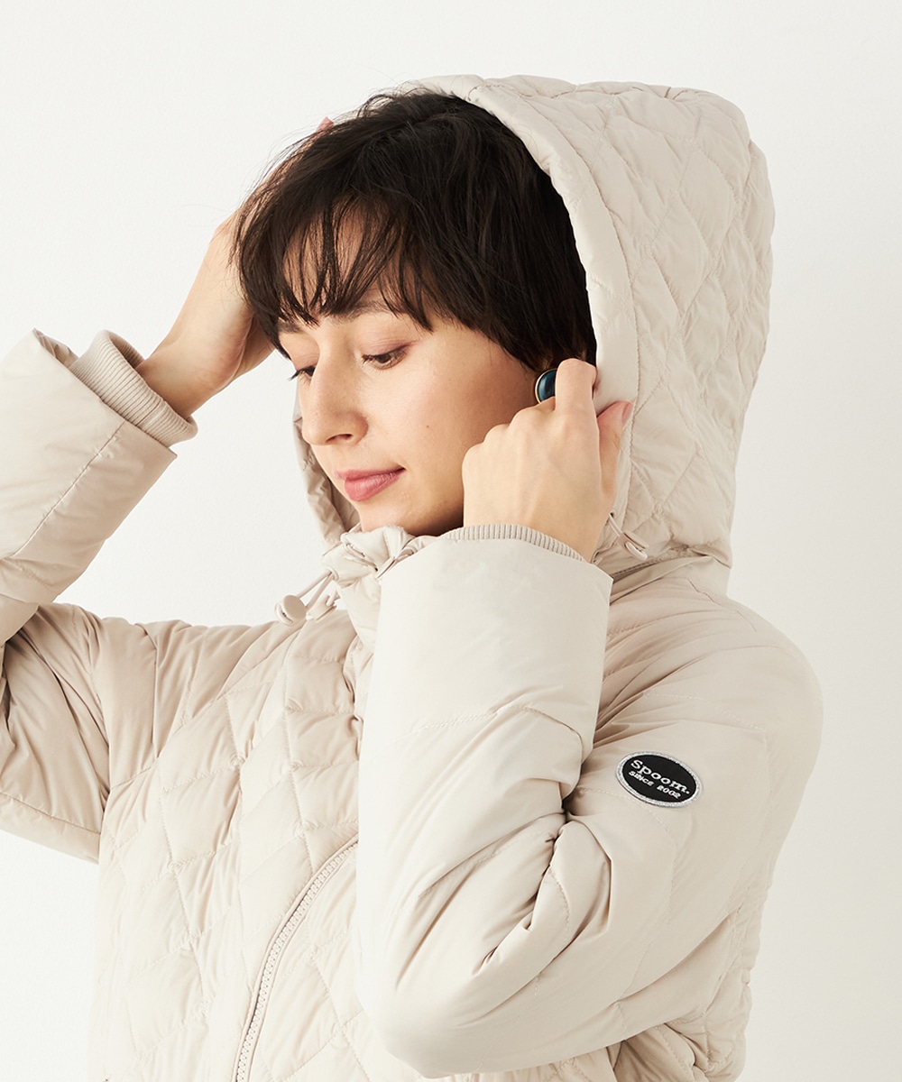 キルティングショートコート