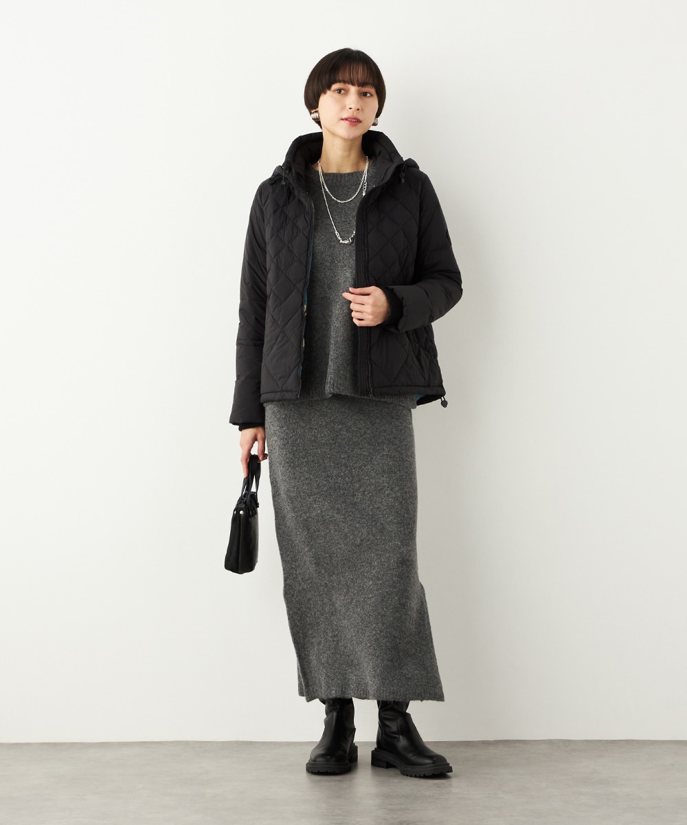 キルティングショートコート