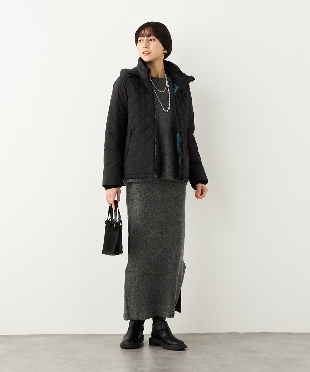 キルティングショートコート